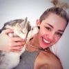 Miley Cyrus et Floyd, son chien mort en avril dernier