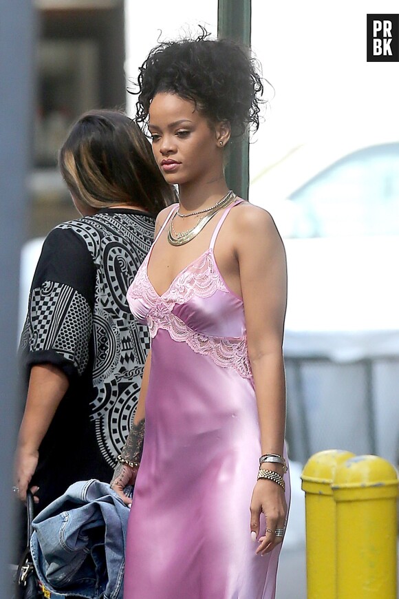 Rihanna : nuisette rose à New York, le 8 juillet 2014