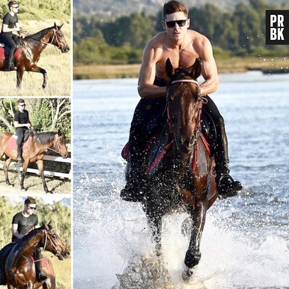 Best-of sexy Instagram : Zac Efron et son cheval