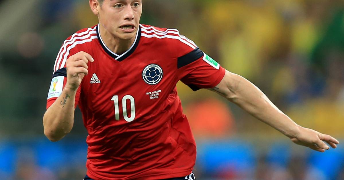 James Rodriguez pendant la Coupe du monde 2014 au Brésil ...