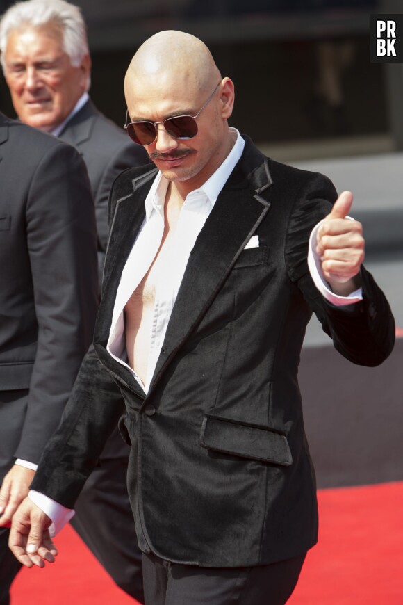 James Franco méconnaissable au Festival du Film de Venise, le 5 septembre 2014