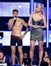 Justin Bieber torse nu et en caleçon Calvin Klein pour les Fashion Rocks, le 9 septembre 2014