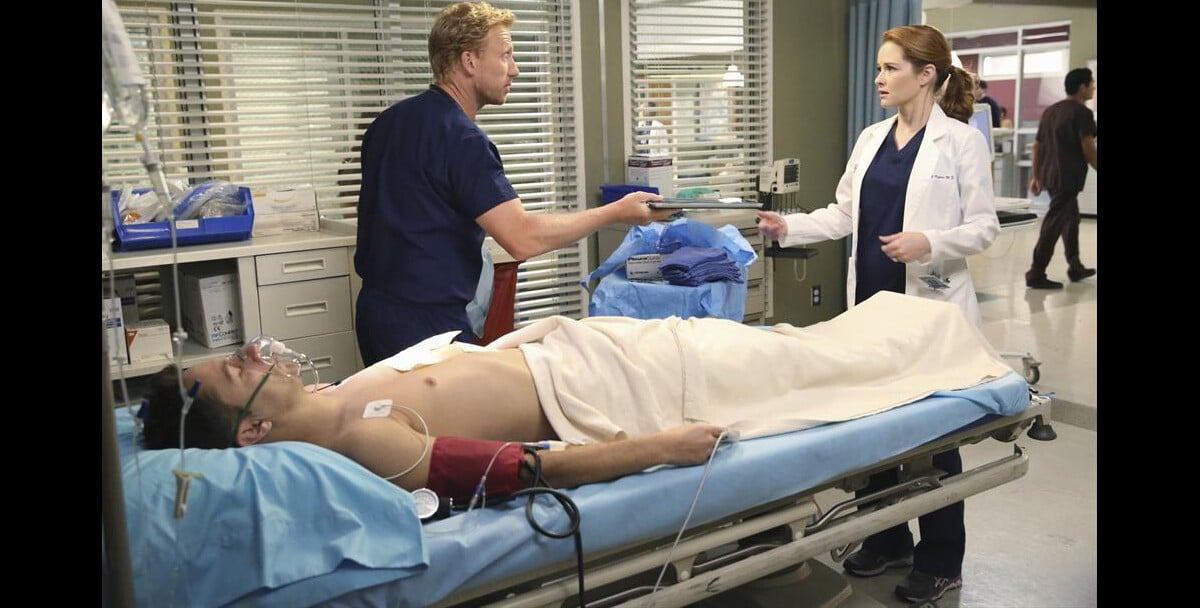 Photo : Grey's Anatomy saison 11, épisode 1 : Sarah Drew et Kevin