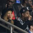 Beyoncé et Jay Z à Paris au Parc des Princes pour le match de Ligue des Champions entre le Paris SG et le Barça