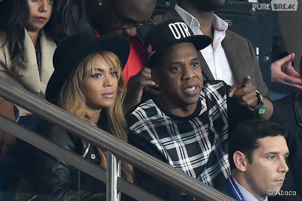 Beyoncé et Jay Z au match PSG - Barcelone le 30 septembre 2014