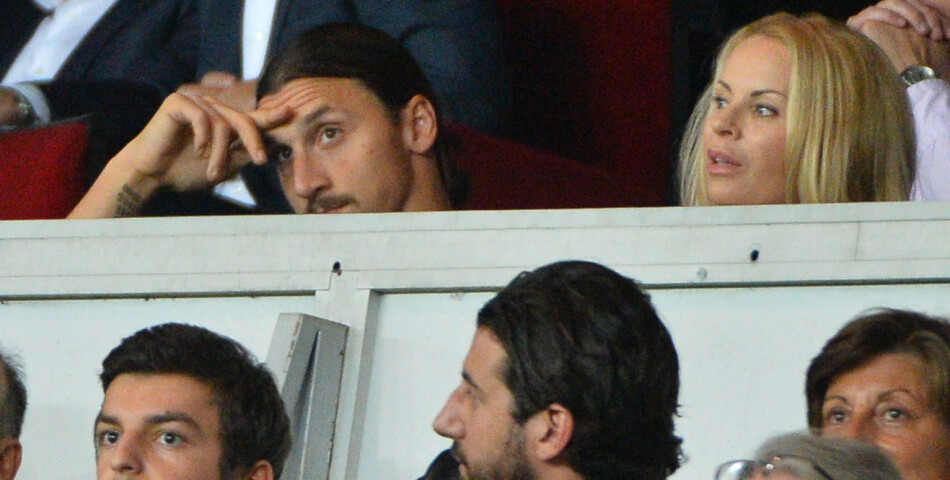 Zlatan Ibrahimovic et sa femme ont assisté à la victoire du PSG face à Barcelone le 30 septembre 2014