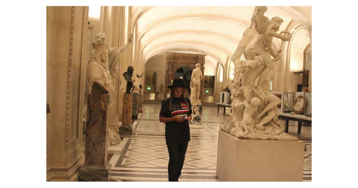Beyoncé en visite au Musée du Louvre en octobre 2014 - Purebreak