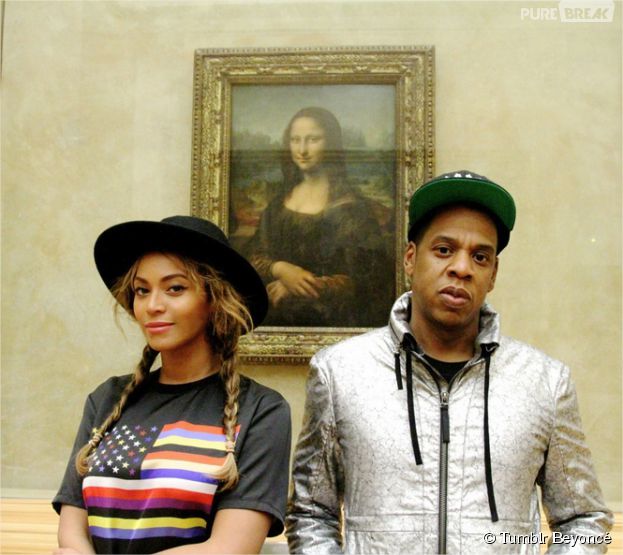 Beyoncé, Jay-Z et la Joconde lors de leur visite au Louvre
