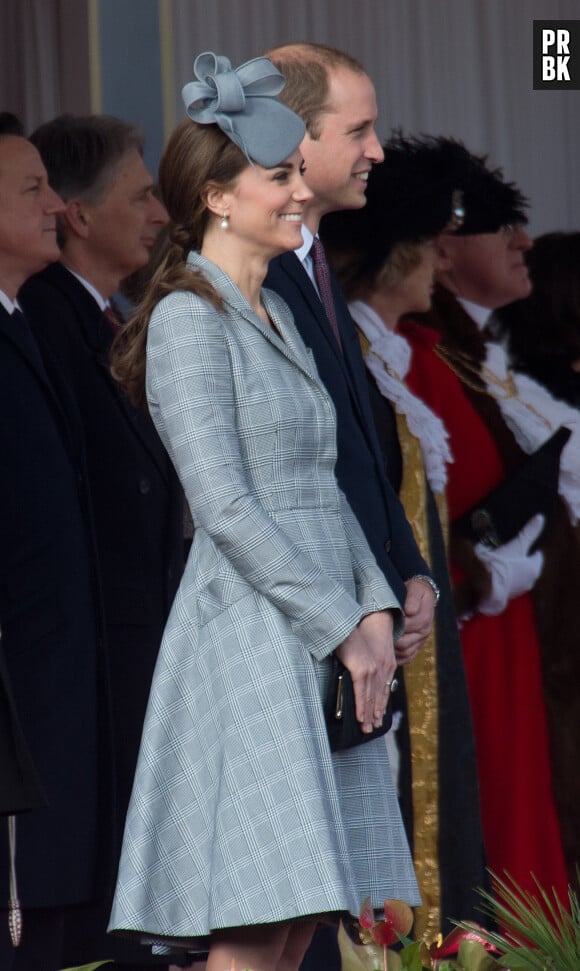 Kate Middleton enceinte et le Prince William de sortie à Londres, le 21 octobre 2014