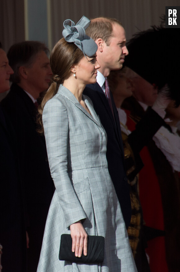 Kate Middleton enceinte : première apparition officielle après l'annonce de sa deuxième grossesse, le 21 octobre 2014 à Londres