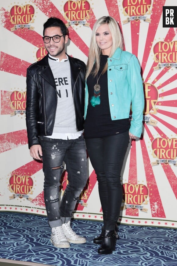Alban Bartoli et Claire Nevers à la première de Love Circus, le 28 octobre 2014, aux Folies Bergères