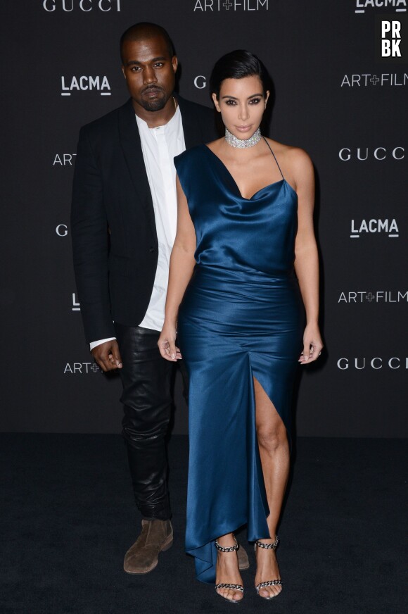 Kim Kardashian et Kanye West classes à l'ACMA, à Los Angeles, le samedi 1er novembre 2014