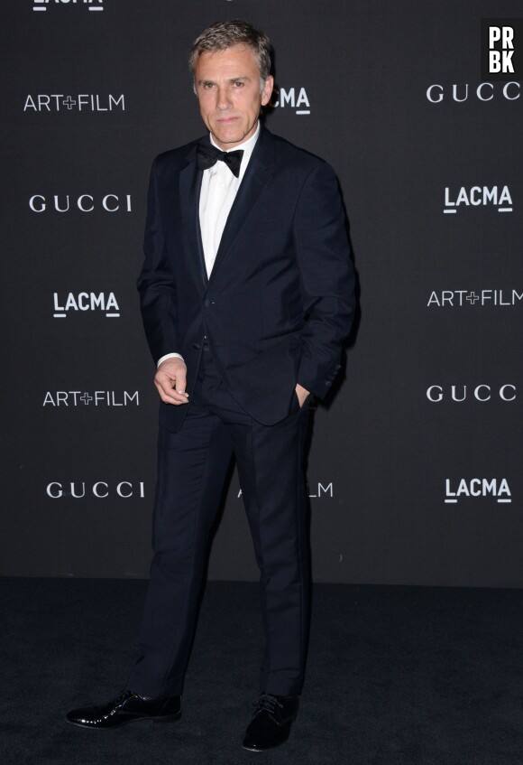 Christoph Waltz en costume à l'ACMA, à Los Angeles, le samedi 1er novembre 2014