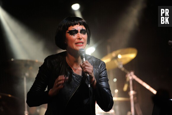 Sandrine Quétier : rockeuse de choc avec son groupe The Jokers au Bus Palladium, le 27 novembre 2014