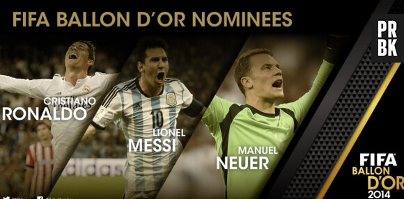 Ballon d'Or 2014 : Lionel Messi, Cristiano Ronaldo et Manuel Neuer sont les finalistes