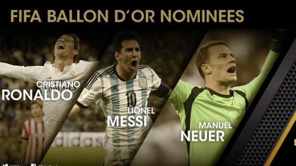 Ballon d'Or 2014 : Lionel Messi, Cristiano Ronaldo et Manuel Neuer sont les 3 finalistes