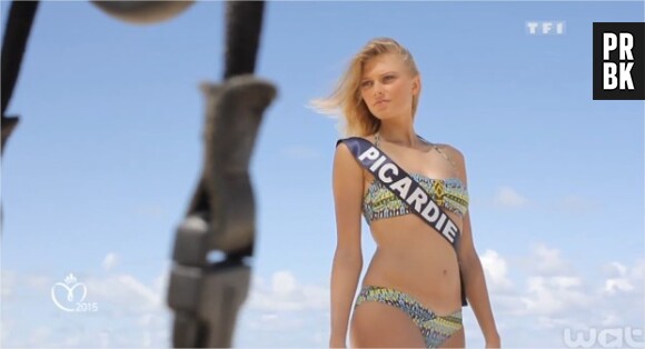 Miss France 2015 : Miss Picardie sexy en maillots de bain pour un shooting sur la plage à Punta Cana, novembre 2014