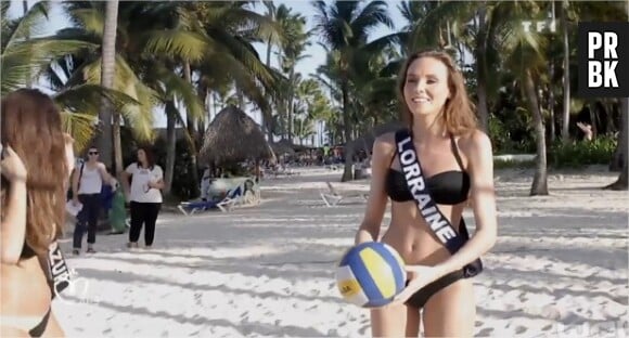 Miss France 2015 : Miss Lorraine sexy en maillots de bain pour un shooting sur la plage à Punta Cana, novembre 2014