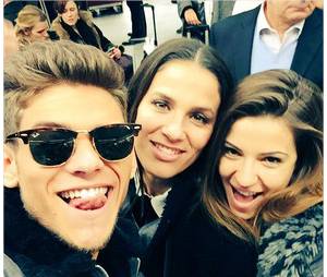 Rayane Bensetti, Denitsa Ikonomova et Elisa Tovati au programme de la cérémonie des NMA 2014 sur TF1, le 13 décembre 2014
