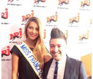 Camille Cerf - Miss France 2015 et Chris Marques au programme de la cérémonie des NMA 2014 sur TF1, le 13 décembre 2014