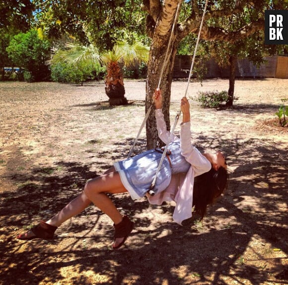Leila Ben Khalifa : photo de ses vacances à Ibiza postée sur Instagram, le 15 décembre 2014