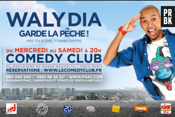 Waly Dia en spectacle au Comedy Club en janvier 2015