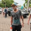 Neymar et sa barbe blanche à Jurerê, le 29 décembre 2014 au Brésil