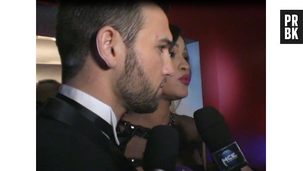 Leila Ben Khalifa et Aymeric Bonnery : confidences à PureBreak lors des Lauriers TV Awards 2015, le 6 janvier, à la Cigale