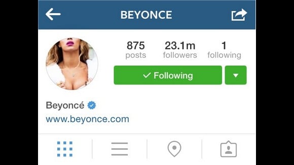 Beyoncé : enfin un abonnement sur Instagram... pour une inconnue !