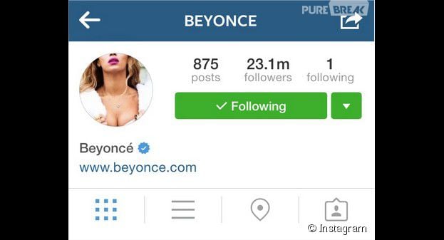 Beyoncé : un abonnement ephémère sur Instagram crée le buzz