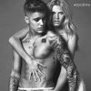 Justin Bieber et Lara Stone égérie de Calvin Klein pour la campagne Printemps/été 2015