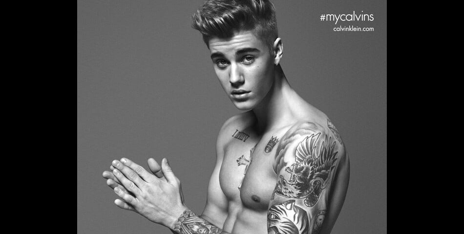  Justin Bieber : torse-nu et en cale&amp;ccedil;on pour sa campagne Calvin Klein 