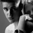  Justin Bieber et Lara Stone dans leur publicit&eacute; vid&eacute;o pour Calvin Klein 