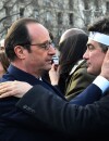  Fran&ccedil;ois Hollande et Patrick pelloux lors de la marche r&eacute;publicaine contre le terrorisme &agrave; Paris, le 11 janvier 2014 