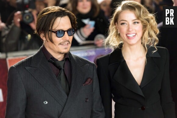 Johnny Depp et Amber Heard amoureux à l'avant-première de Charlie Mortdecai, le 19 janvier 2015 à Londres