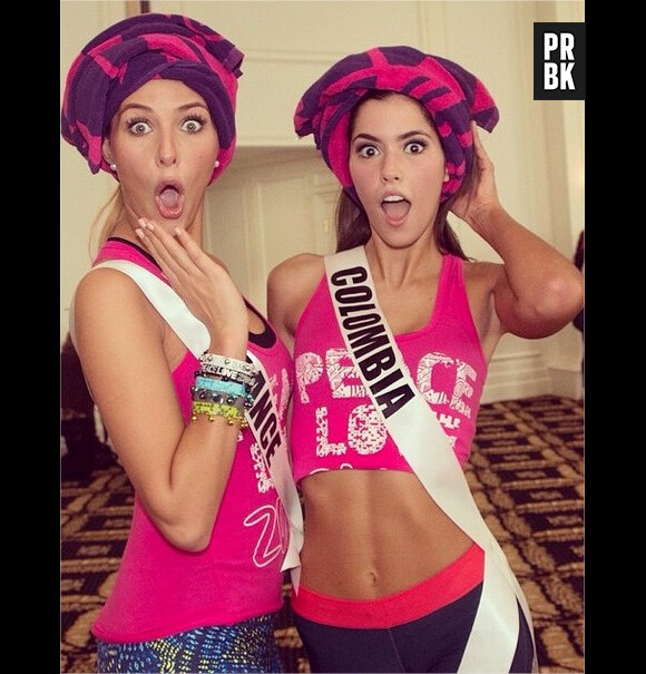 Paulina Vega Dieppa (Miss Univers 2014) et Camille Cerf (Miss Franceà en photo sexy sur Instagram
