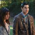 Glee saison 6, épisode 7 : Lea Michele (Rachel) et Darren Criss (Blaine) sur une photo