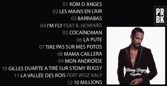 Stomy Bugsy : la tracklist de son album solo "Royalties"