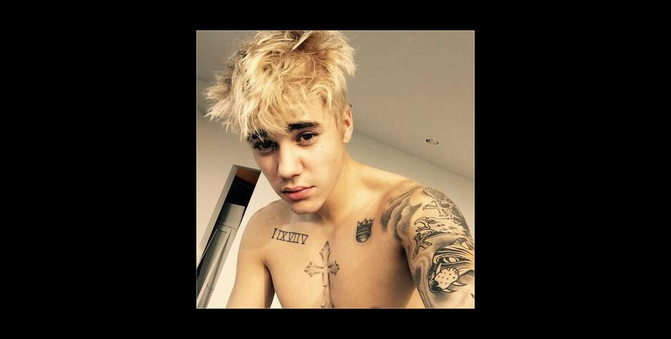  Justin Bieber blond et torse nu sur une photo Instagram 