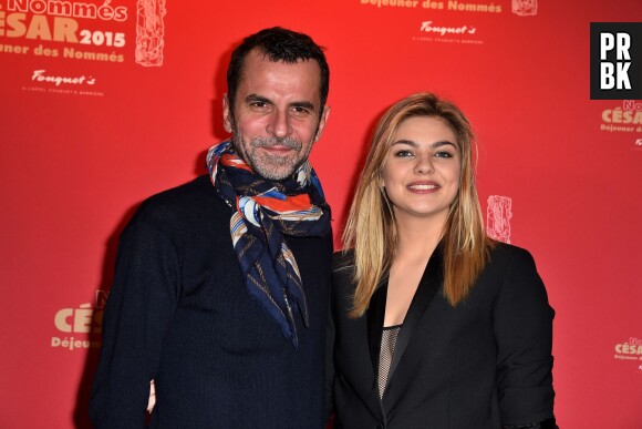 Louane Emera et le réalisateur Eric Latigeau au déjeuner des nommés des César 2015 le 7 février à Paris