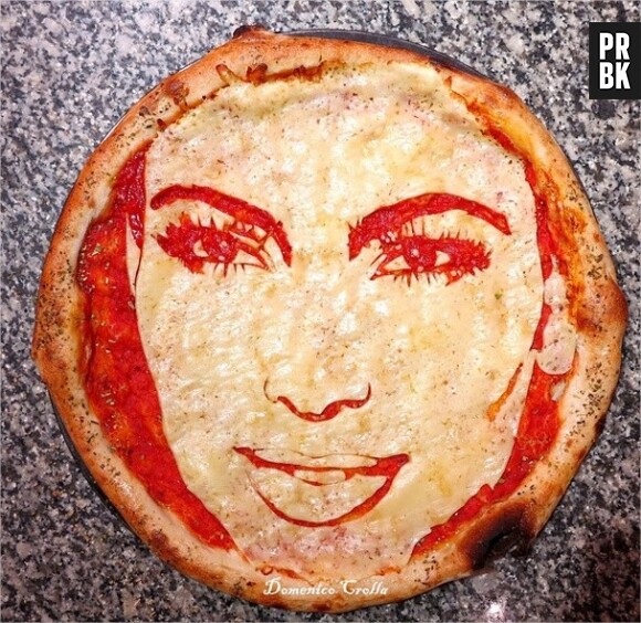 Kim Kardashian : son portrait sur une pizza par la pizzaiolo Domenico Crolla installé à Glasgow