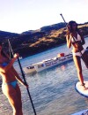  Laury Thilleman et Flora Coquerel sexy en bikini pour une s&eacute;ance de paddle lors du voyage d'int&eacute;gration de Camille Cerf, &agrave; Punta Cana 