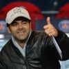 Jamel Debbouze dans les tribunes du Parc des Princes pour le match PSG-Chelsea, le 17 février 2015