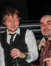  Ed Sheeran : coupe de champagne &agrave; la main apr&egrave;s les Brit Awards 2015 le 26 f&eacute;vrier &agrave; Londres 