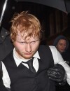  Ed Sheeran bourr&eacute; apr&egrave;s les Brit Awards 2015 le 26 f&eacute;vrier &agrave; Londres 