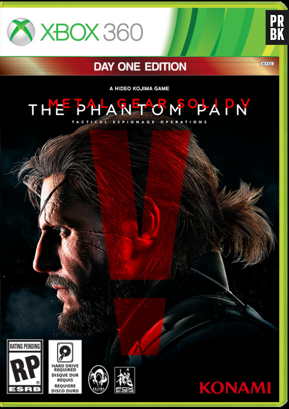 Metal Gear Solid 5 : The Phantom Pain : la jaquette de la version Xbox 360