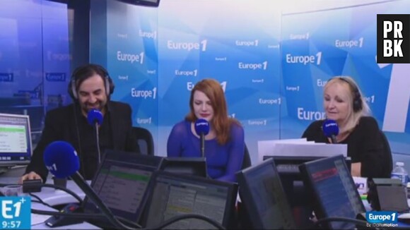 Elodie Frégé et André Manoukian dans le Grand Direct des Médias sur Europe 1, le 12 mars 2015