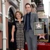 Jim Parsons (Big Bang Theory) et sa maman : l'acteur inaugure son étoile sur le Walk of Fame d'Hollywood Boulevard, le 11 mars 2015