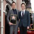 Jim Parsons (Big Bang Theory) et son petit ami Todd  Spiewak  : l'acteur inaugure son étoile sur le Walk of Fame d'Hollywood Boulevard, le 11 mars 2015