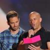 Paul Walker et Vin Diesel aux MTV Movie Awards, le 14 avril 2014